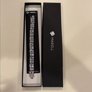 Wedding jewelry statement bracelet cubic zirconia, new
